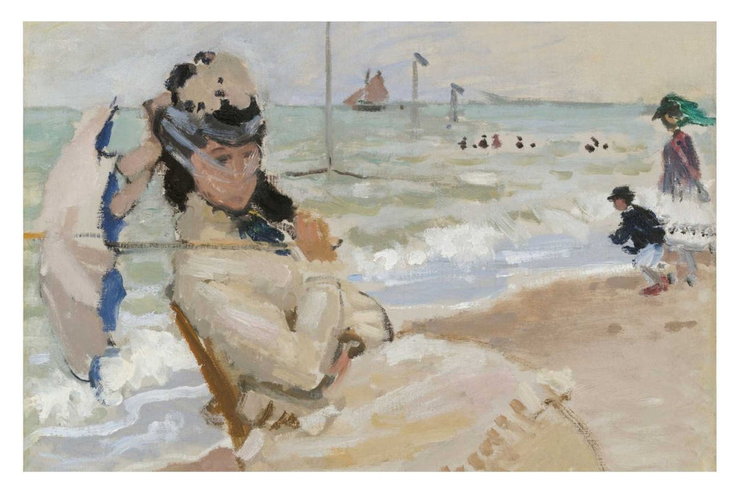 Camille on the Beach in Trouville (1870) - egoamo posters