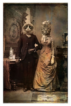 Cat Couple by DDiArte Surrealism Art Poster - egoamo posters