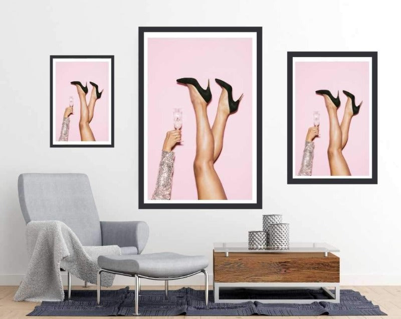 CHeers Disco Heels - room mock up egoamo posters