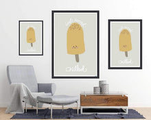 Chilled Ice Cream - room mockup - egoamo posters