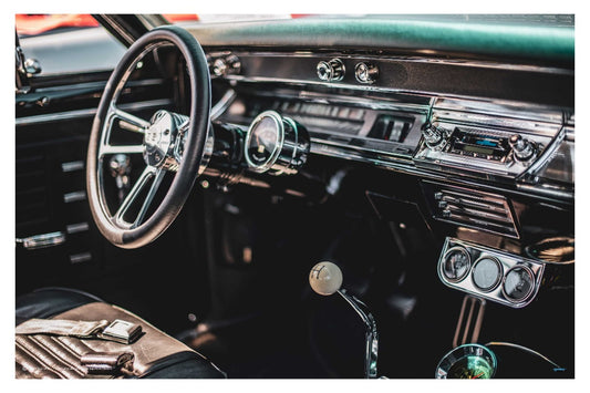 Classic Car Interior - egoamo posters