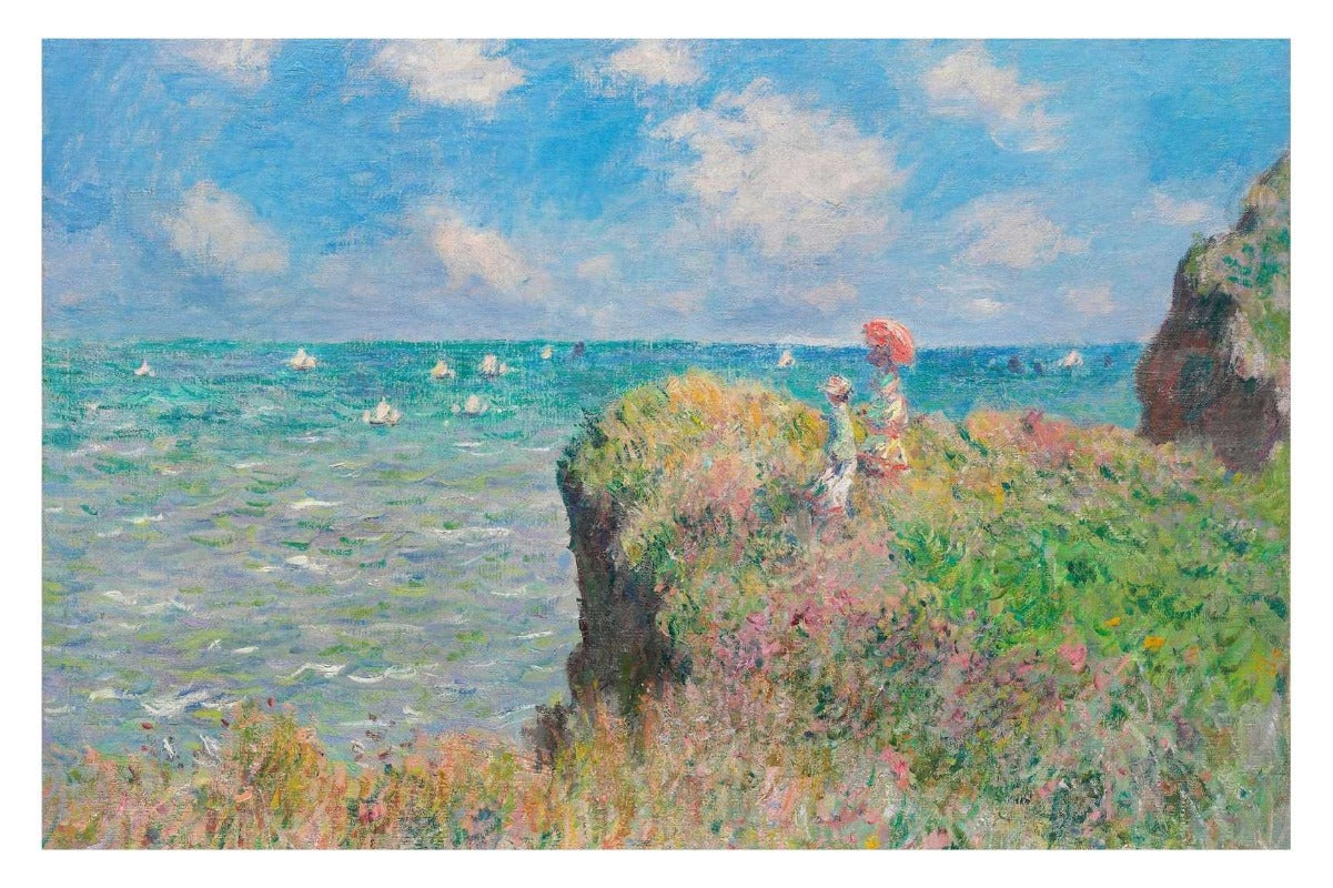 Cliff Walk at Pourville (1882) - egoamo posteres