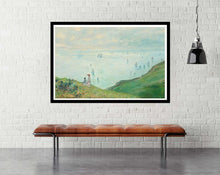 Cliffs at Pourville (1882) - room mockup - egoamo posters