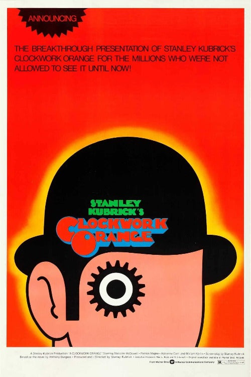 A Clockwork Orange - Orange Poster - egoamo.co.za