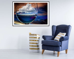 Cloud in a glass by Chechi Peinado Dreams  Art Poster - EgoAmo Posters Room mockup