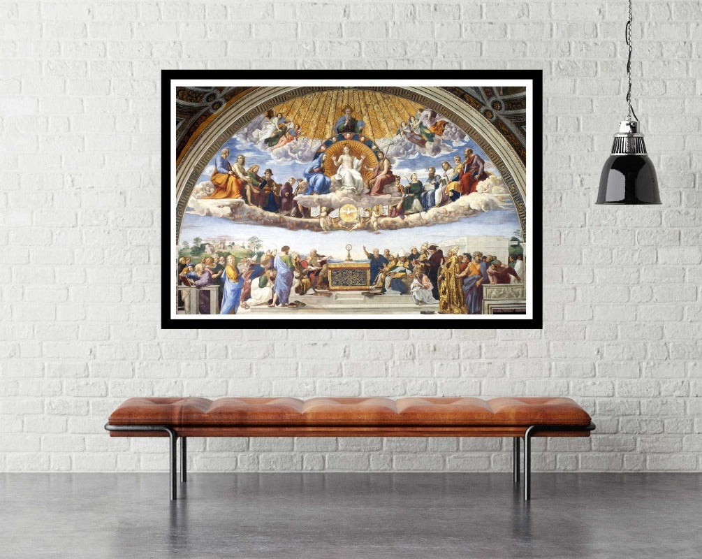 Disputation of the Holy Sacrament - room mockup - egoamo posters