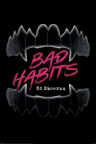 Ed Sheeran - Bad Habits Music Poster Egoamo.co.za Posters
