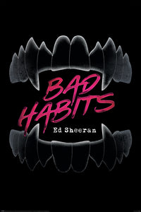 Ed Sheeran - Bad Habits Music Poster Egoamo.co.za Posters