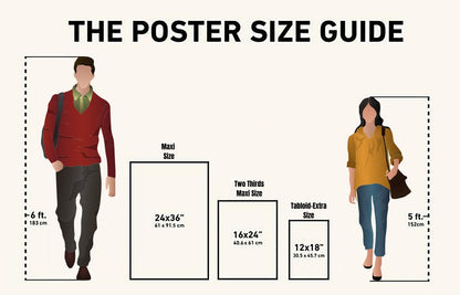 EgoAmo Poster Size Guide - egoamo posters