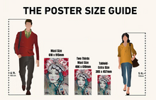 EgoAmo Poster Size Guide - egoamo posters