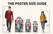 Poster Sizes Example - EgoAmo Posters