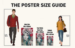 EgoAmo Posters Size Guide