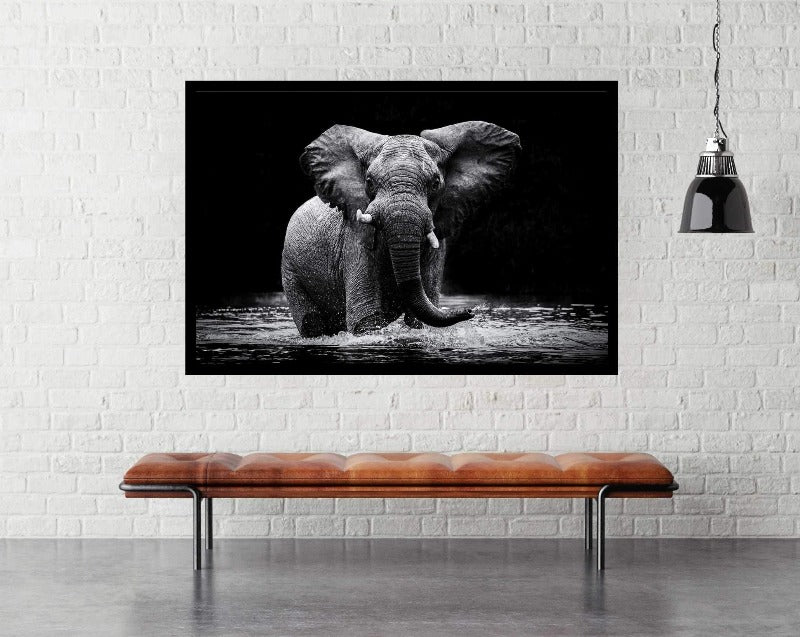 Elephant Power by Gorazd Golob 2021. Wildlife Photography Poster. - egoamo.co.za