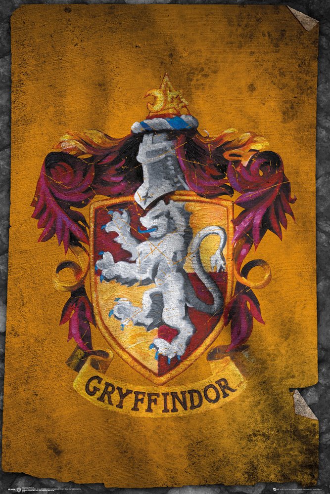 Harry Potter - Gryffindor Flag Poster - egoamo.co.za