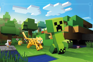 Minecraft - Ocelot Chase Gaming Poster - egoamo.co.za