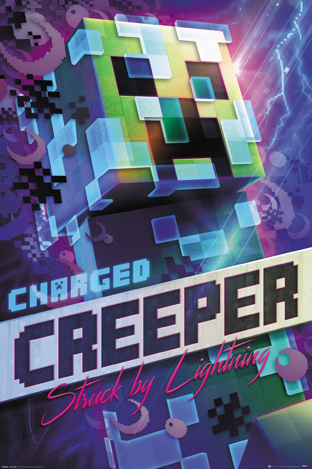 Minecraft - Charged Creeper Gaming Poster - egoamo.co.za