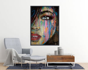Loui Jover Falling out room mock up large poster