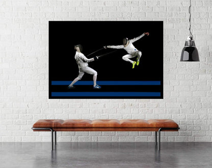 Fencing by Hilde Ghesquiere - Sport Poster - egoamo.co.za