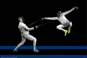 Fencing by Hilde Ghesquiere - Sport Poster - egoamo.co.za