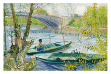 Fishing in Spring, the Pont de Clichy (Asnières)- egoamo posters