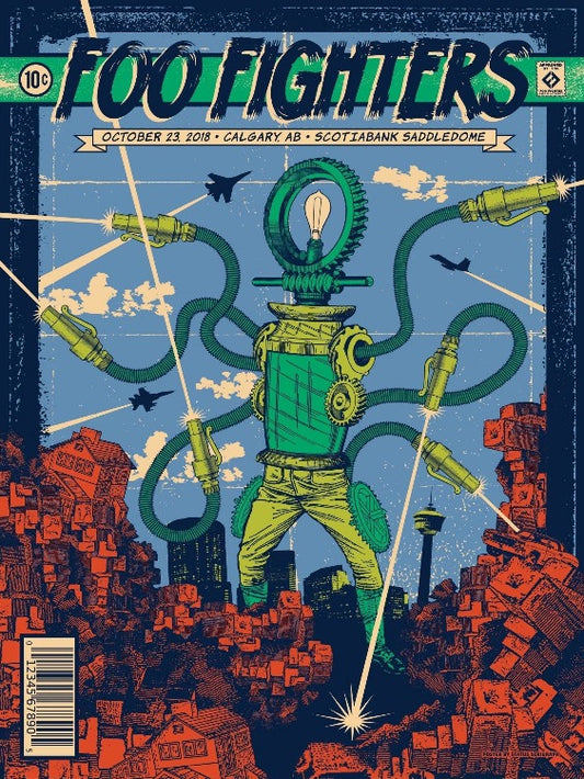 Foo Fighters - Calgary 2018 Concert Poster - egoamo.co.za