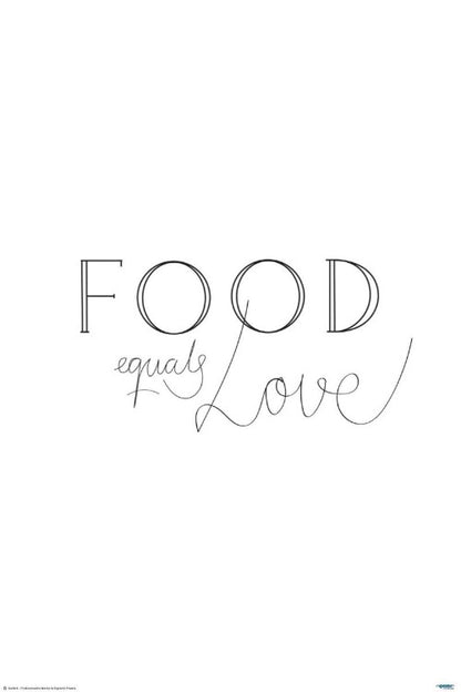 Food is Love - egoamo posters