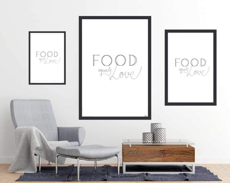 Food is Love - room mockup - egoamo postrs