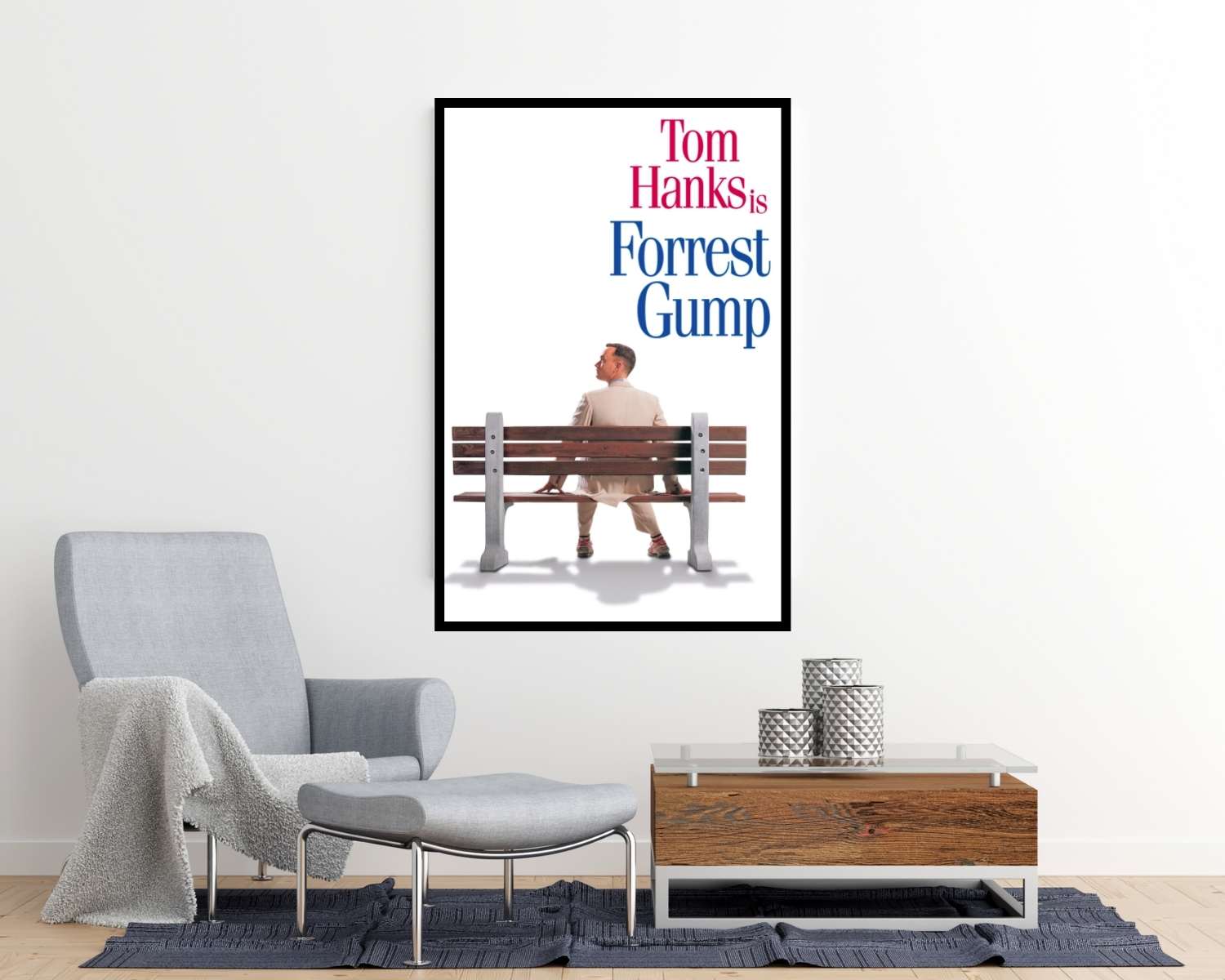 Forrest Gump Movie Poster - room mockup - egoamo posters