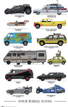 Four Wheel Icons - Legendary Cars Poster - egoamo.co.za