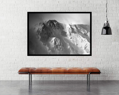 Skier on Mountain - room mock up sport poster - egoamo.co.za