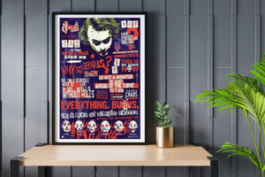 DC Comics Batman and Joker Poster - room mockup - egoamo posters