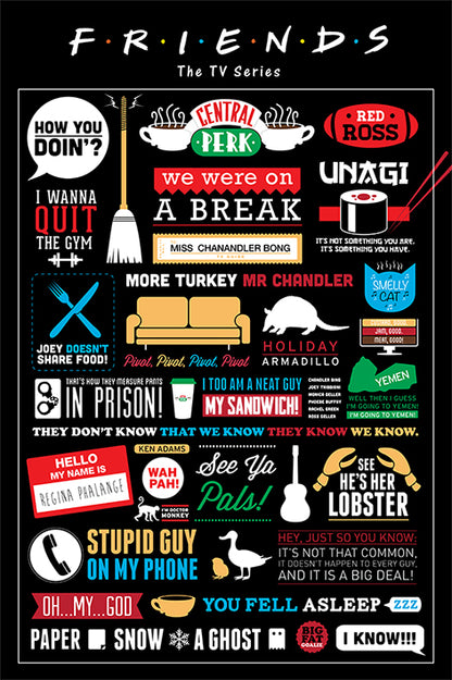 Friends Infographic Poster - egoamo.co.za