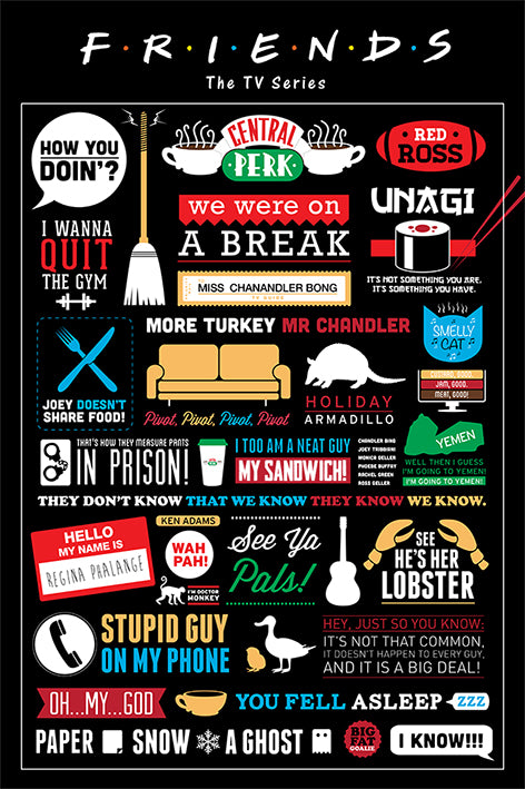 Friends Infographic Poster - egoamo.co.za