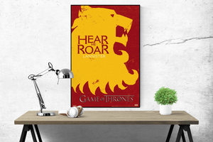 Game of Thrones - Lannister Flag - Poster - egoamo.co.za