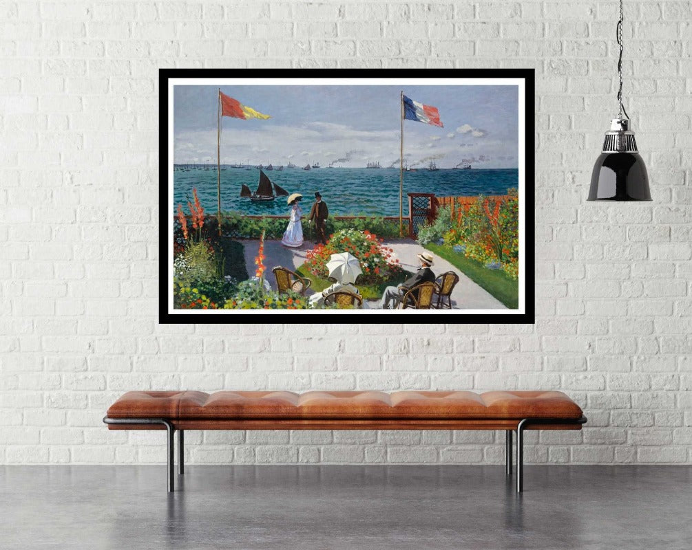 Garden at Sainte-Adresse - room mockup - egoamo posters