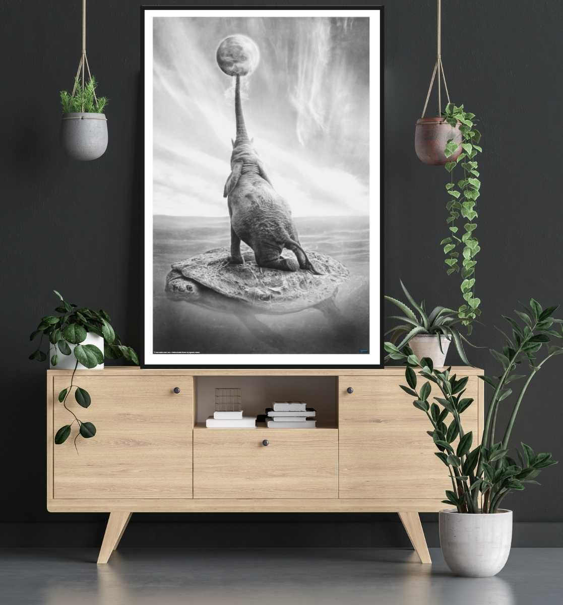 Genesis by Jose Maria Perez - Surrealism Art Poster - egoamo posters - room mockup