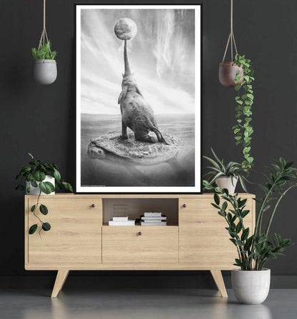 Genesis by Jose Maria Perez - Surrealism Art Poster - egoamo posters - room mockup