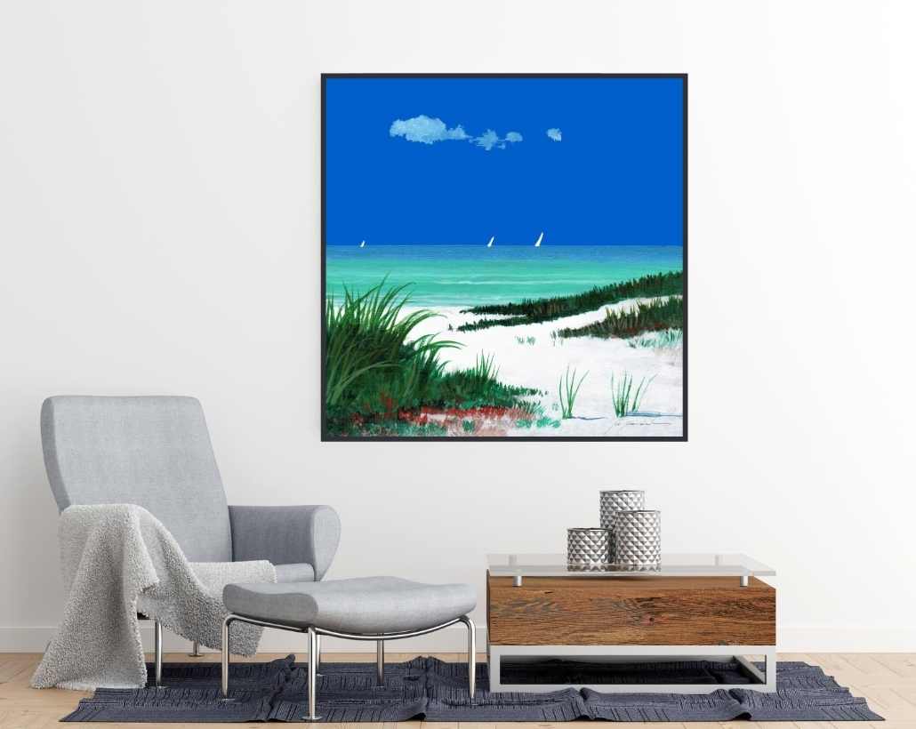 Gio Mondelli - Verso il Mare Art Print - room mockup -  egoamo.co.za