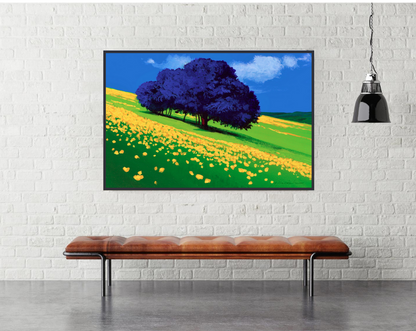 Gio Mondelli Albero Blu - Maxi Art Print - EgoAmo Posters - room mock up