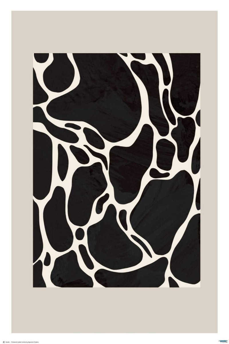 Giraffe Skin Sand - Art Poster - egoamo.co.za