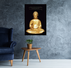 Gold Buddha Quote Poster Egoamo.co.za Posters 