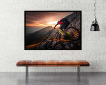 Golden Hour High Alpine Ride Mountain Bike Poster Room Mock Up - egoamo.co.za
