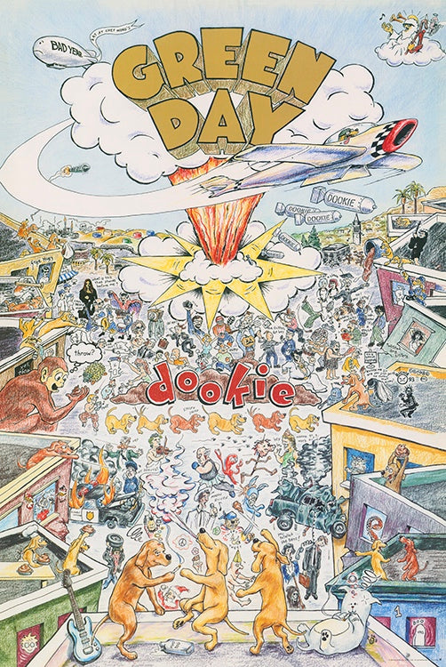 Green Day - Dookie Album Cover Poster - egoamo.co.za