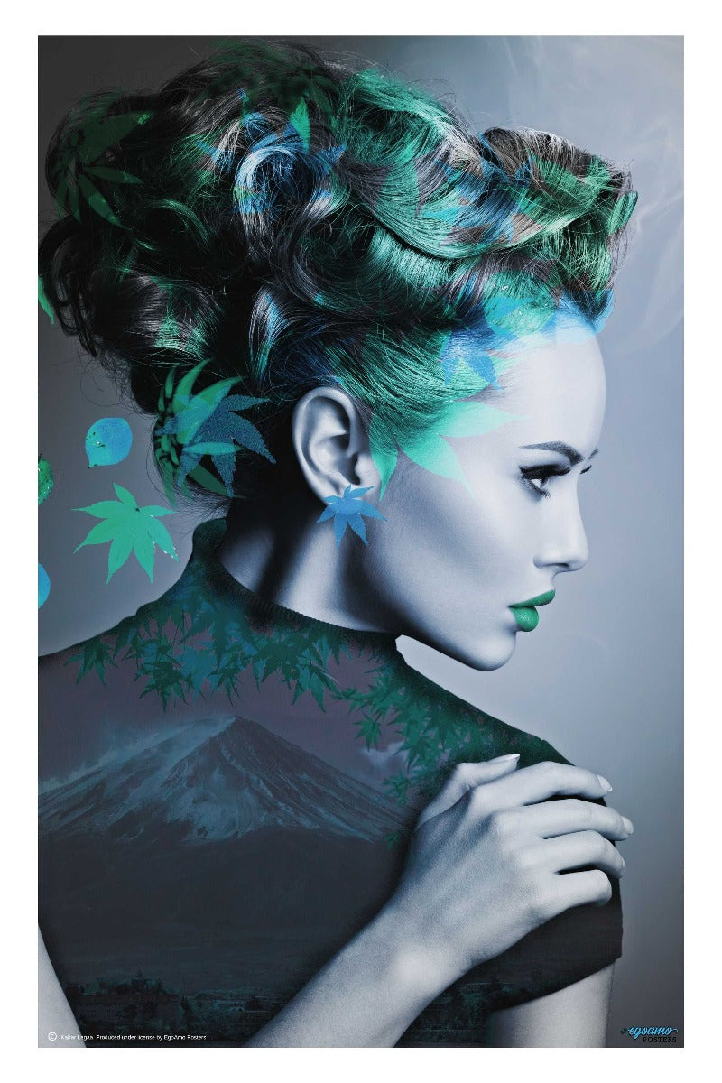 Green with Leaves - egoamo poster