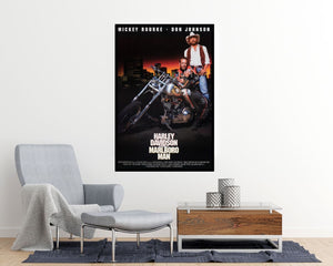 Harley Davidson and the Marlboro Man Movie Poster Room Mockup