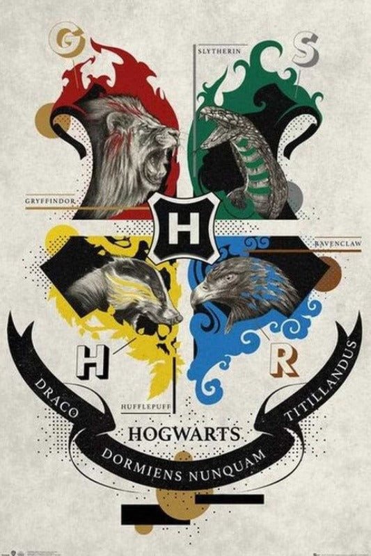 Harry Potter Animal Crests - egoamo posters