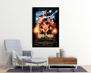 Harry Potter and the sorcerer's stone movie poster - room mockup - egoamo posters