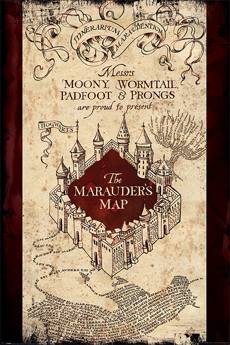 Harry Potter - The Marauder's Map - Poster - egoamo.co.za