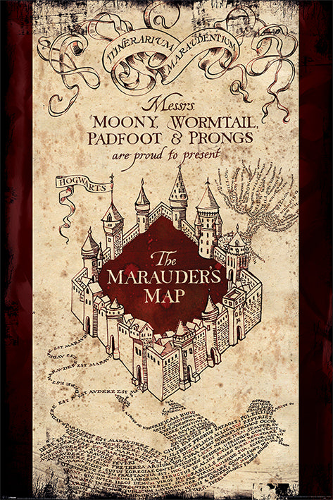 Harry Potter The Marauder s Map Poster