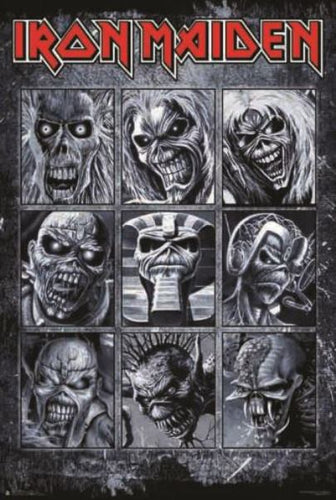 Iron Maiden - Many Faces of Eddie - Poster - egoamo.co.za